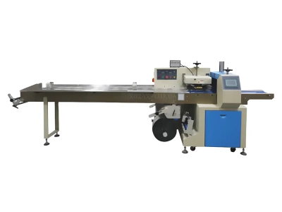 Горизонтальна пакувальна машина Flow-pack JY-280, нижня подача