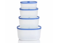 Набір вакуумних контейнерів Status Fresko 4 шт, бузковий