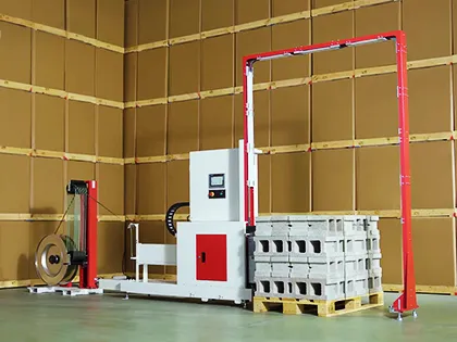 Продуктивність до 72 палет на годину (2 паралельні стрічки)